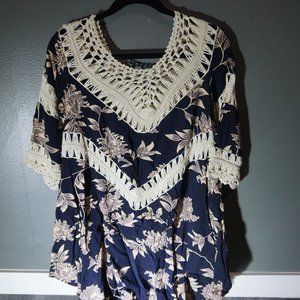 Navy Filly Flair Size Small Floral dress